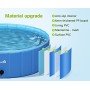 Pecute Piscina per Cani Grande e Media Piscina per Bambini,Vasca da Bagno per Cani, Vasca per Cani di PVC Pieghevole Antiscivolo