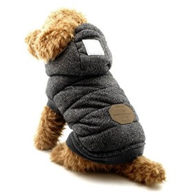SELMAI Cappottino Cane Taglia Piccola Felpe con Cappuccio Giacca per Cani Vestiti Gatti Nudi Cane Femmina Invernale Abbigliament