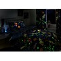 Bedlam Supersonic Glow in the Dark set copripiumino, poliestere/cotone, blu, singolo