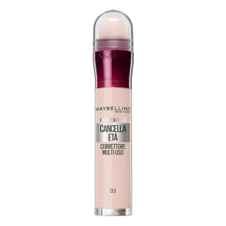 Maybelline New York Correttore Liquido Il Cancella Età, con Bacche di Goji e Haloxyl, Copre Occhiaie e Piccole Rughe, 03 Fair, 