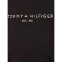 Tommy Hilfiger Logo Flex Fleece Hoody Felpa con Cappuccio, Nero (Jet Black Base), XX-Large Uomo