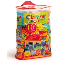 Clementoni 14880 - Clemmy Plus Mattoncini, Sacca 60 Pezzi