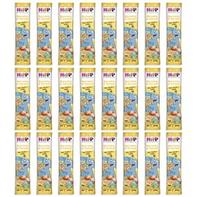 Hipp - Barrette Ai Cereali Bio, Gusto Mela, Biscotto E Vaniglia, 24 Pezzi da 20 G Ciascuno - 480 g