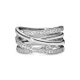Pandora - 190919CZ-58, Anello in argento con zirconia donna, bianco, 18