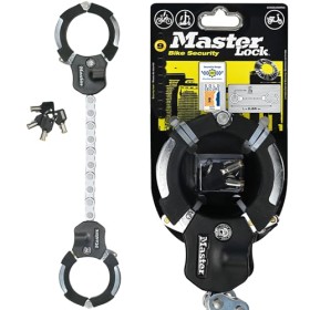 MASTER LOCK Antifurto per Bicicletta [Manette] [Serratura a Chiave] 8290EURDPRO - Ideale per Bicicletta, Monopattino Elettrico, 