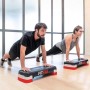FITFIU Fitness PS-150 - Stepper aerobica fitness regolabile, Step fitness e cardio allenamento a casa 70x30x11cm