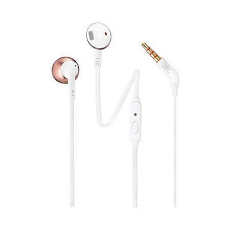 JBL JBLT205RGD Auricolari con Microfono, Rosa/Oro