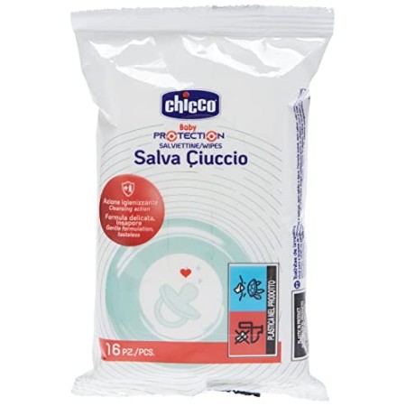 Chicco 00007921000000 Salviettine Igienizzanti, 16 Pezzi, Bianco