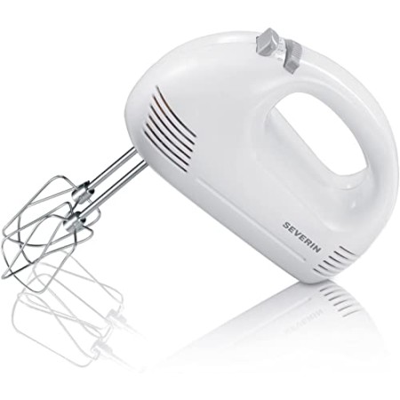 Severin HM 3827, Potenza 200W, ganci impastatori e fruste in acciaio Inox, 5 velocità