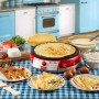 Ariete Maker Piastra elettrica per Crepes, 1000 W, Antiaderente, Rosso