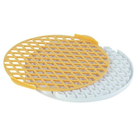 Tescoma 630898 Delícia Reticolo Tagliapasta per Crostata, Plastica, Giallo/Bianco, Diametro 30 cm
