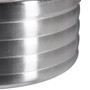 Relaxdays, Argento Posacenere Antivento, Coperchio Ribaltabile, per Interni e Esterni, Acciaio Inox, HxD: 5,5x11,5