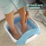 Homedics FB-350-EU Idromassaggiatore Plantare Salvaspazio, Vasca per Idroterapia con Massaggio a Vibrazione e Calore