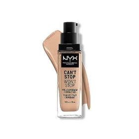 NYX Professional Makeup Can't Stop Won't Stop Full Coverage Foundation Fondotinta, Lunga Tenuta, Waterproof, Finish Matte, Tonal