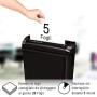 Fellowes 4701001 Distruggidocumenti P-25S, a Striscia, 5 Fogli
