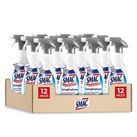 Smac Express - Scioglicalcare Igienizzante Spray, Detergente Anticalcare Bagno con Scudo Attivo, 650 ml x 12 Pezzi