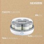 Severin Italia JG 3518, Yogurtiera con 7 Vasetti in Vetro da 150 ml con Coperchi 100% BPA Free, Yogurt Greco Realizzabile, Ricet