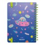 Diario Scuola Settimanale 2020/2021 Rick & Morty, 12 mesi, A5, spazi extra per la pianificazione, adesivi stickers