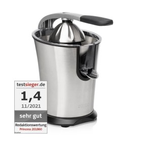 Princess Spremiagrumi Elettrico Professionale Master PRO, 300 W, Acciaio Inossidabile, Metallo