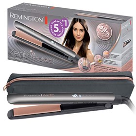Remington Keratin Protect S8598 Piastra per Capelli in Ceramica, 160° - 230°C, Cheratina e Olio di Mandorle