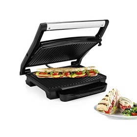 Princess Piastra per Panini Grill 112415, 2000 watt, 30 x 24 cm, Coperchio galleggiante, Nero, Acciaio Inox