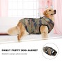 UEETEK Inverno Vestiti Gilet giacca calda senza manica Impermeabile per Cani Piccoli Medi grande Taglia L
