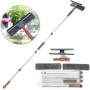 Tergicristallo professionale 2 in 1 con asta di prolunga, lavavetri telescopico con testina flessibile, attrezzi per pulizia vet