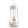 Chicco PERFECT 5 Biberon Anticolica 240 ml, Biberon Flusso Medio 2 Mesi+ con Tettarella in Morbido Silicone, Biberon Biofunziona