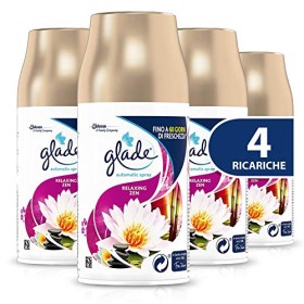 Glade Automatic Spray Ricarica, Fragranza Relaxing Zen, Formato Scorta, 1 Confezione da 4 x 269 ml