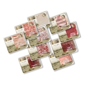 GRAN MIX, 10 vaschette di salumi misti, 1 vaschetta per tipo, Salumi Pasini, 820g