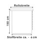 Deco Company Tapparella a doppio rullo avvolgibile, Design a strisce trasparenti e opache, Kit montaggio incluso, Bianco, 80 x 1
