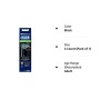 Oral-B Crossaction Testine di Ricambio per Spazzolino Elettrico Ricaricabile Nere in Confezione da 4, Testine Rotonde dal Design