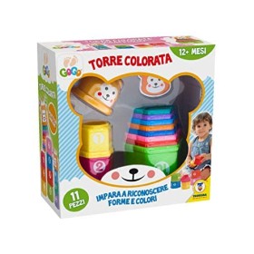 Teorema 64171 - Torre Colorata con Lettere e Numeri da Impilare, Multicolore