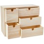 Artemio Mobile aggiuntivo con cassetti per Armadio o Tavolo, Realizzato in Legno, di Colore Beige, Dimensioni di 35 x 15 x 26 cm
