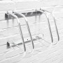 Relaxdays Rastrelliera Portabicicletta, 2 Posti, Argento
