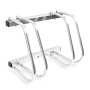 Relaxdays Rastrelliera Portabicicletta, 2 Posti, Argento