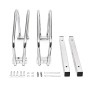 Relaxdays Rastrelliera Portabicicletta, 2 Posti, Argento