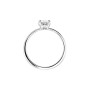 Swarovski Anello Attract, Bianco, Placcatura Rodio, Misura 52