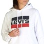 Levi's Batwing Hoodie, cappuccio Donna, Avorio (Sportswear Hoodiee White 0001), Small