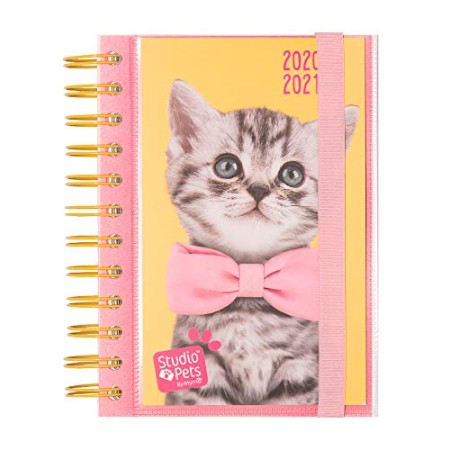 Diario Scuola Giornaliero 2020/2021 Sudio Pets Cat, 11 mesi, 11,4x16 cm