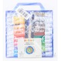 Morocolor PRIMO, Tempere per dipingere 22 colori valigetta con coperchio tavolozza e pennelli tempere lavabili per bambini color