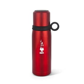 Bialetti To Go Bottiglia Termica con Coperchio-Tazza (con Doppia Parete), Mantiene Il Caldo per 12 h e Il Freddo per 24 h, capac