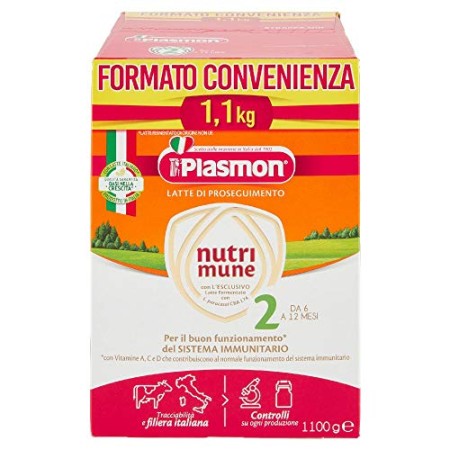 Plasmon Nutri-Mune 2 Latte in Polvere Stage 2, Special Pack, 1100 g