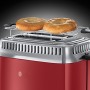 Russell Hobbs Retro Collection Tostapane, 1300 W, Acciaio Inossidabile, 2 Scomparti, Rosso