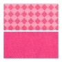 Relaxdays Pouf per Bambini, Contenitore per Giocattoli, Pieghevole, Bimbi e Bimbe, Salvaspazio, Principesse e Fate, Rosa, 36 x 6
