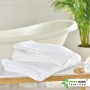 NatureMark - Set di 8 Asciugamani in Spugna, 100% Cotone, Bianco