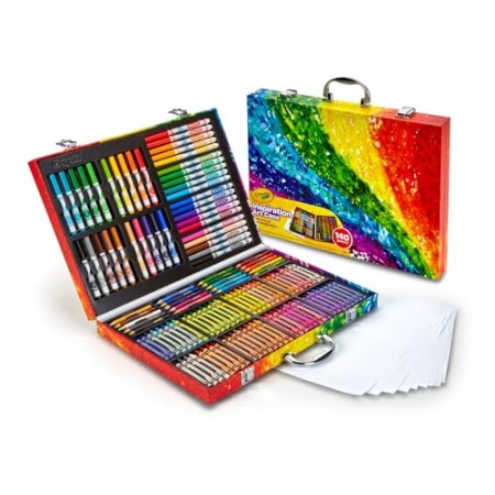 Crayola Valigetta Arcobaleno Per Colorare e Disegnare, Età 4 Anni, per Gioco e Regalo, Colori Assortiti, 140 Pezzi, 04-2532