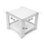 Xavax - Supporto con spazio per accessori per lavatrice/asciugatrice, 60 x 60 x 50, portata 150 kg