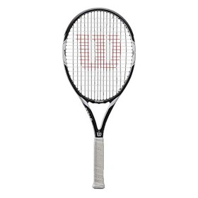 Wilson Federer Team 105, WRT30730U2 Racchetta da Tennis per Giocatori Principianti e Amatoriali Unisex Adulto, Bianco/Nero, L2