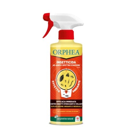 Orphea 188192 - Insetticida Spray, Ampio Spettro d'Azione, 500ml (Contro Formiche, Scarafaggi, Acari, Pulci, Centopiedi, Mosche,